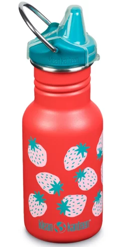 Reisfles Klean Kanteen Kids Classic Narrow Coral Strawberries 355 Ml