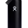 Thermosfles Hydro Flask Wide Mouth Flex Straw Cap Black 709 Ml