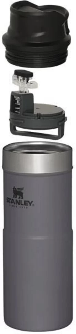 Thermosbeker Stanley The Trigger Action Travel Mug Charcoal 0,35L -Kortingswinkel voor buitenkeukens 3 stanley trigger action travel mug 035l 9