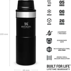 Thermosbeker Stanley The Trigger Action Travel Mug Matte Black Pebble 0,35L -Kortingswinkel voor buitenkeukens 4 1200x1194 1