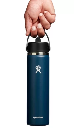 Thermosfles Hydro Flask Wide Mouth Flex Straw Cap Indigo 709 Ml -Kortingswinkel voor buitenkeukens 4 w24bfs464 indigo hb 1