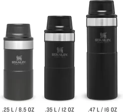 Thermosbeker Stanley The Trigger Action Travel Mug Matte Black Pebble 0,35L -Kortingswinkel voor buitenkeukens 5 1200x1098 1