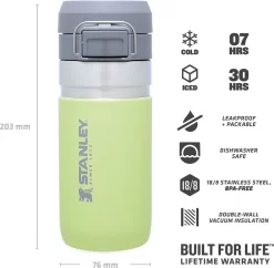 Thermosbeker Stanley The Quick Flip Citron 0,47L -Kortingswinkel voor buitenkeukens 5 6939236411288 1