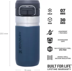 Thermosbeker Stanley The Quick Flip Abyss 0,47L -Kortingswinkel voor buitenkeukens 5 6939236411301 1