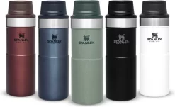 Thermosbeker Stanley The Trigger Action Travel Mug Matte Black Pebble 0,35L -Kortingswinkel voor buitenkeukens 6 1200x732 1