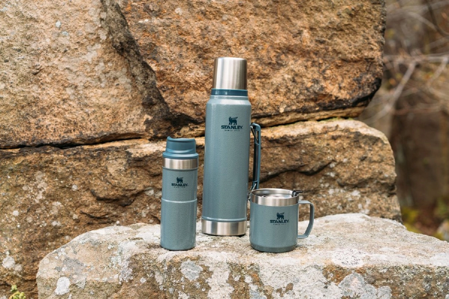 Thermosbeker Stanley The Trigger Action Travel Mug Hammertone Ice 0,35L 8 Thermosbeker Stanley The Trigger Action Travel Mug Hammertone Ice 0,35L - Image 8