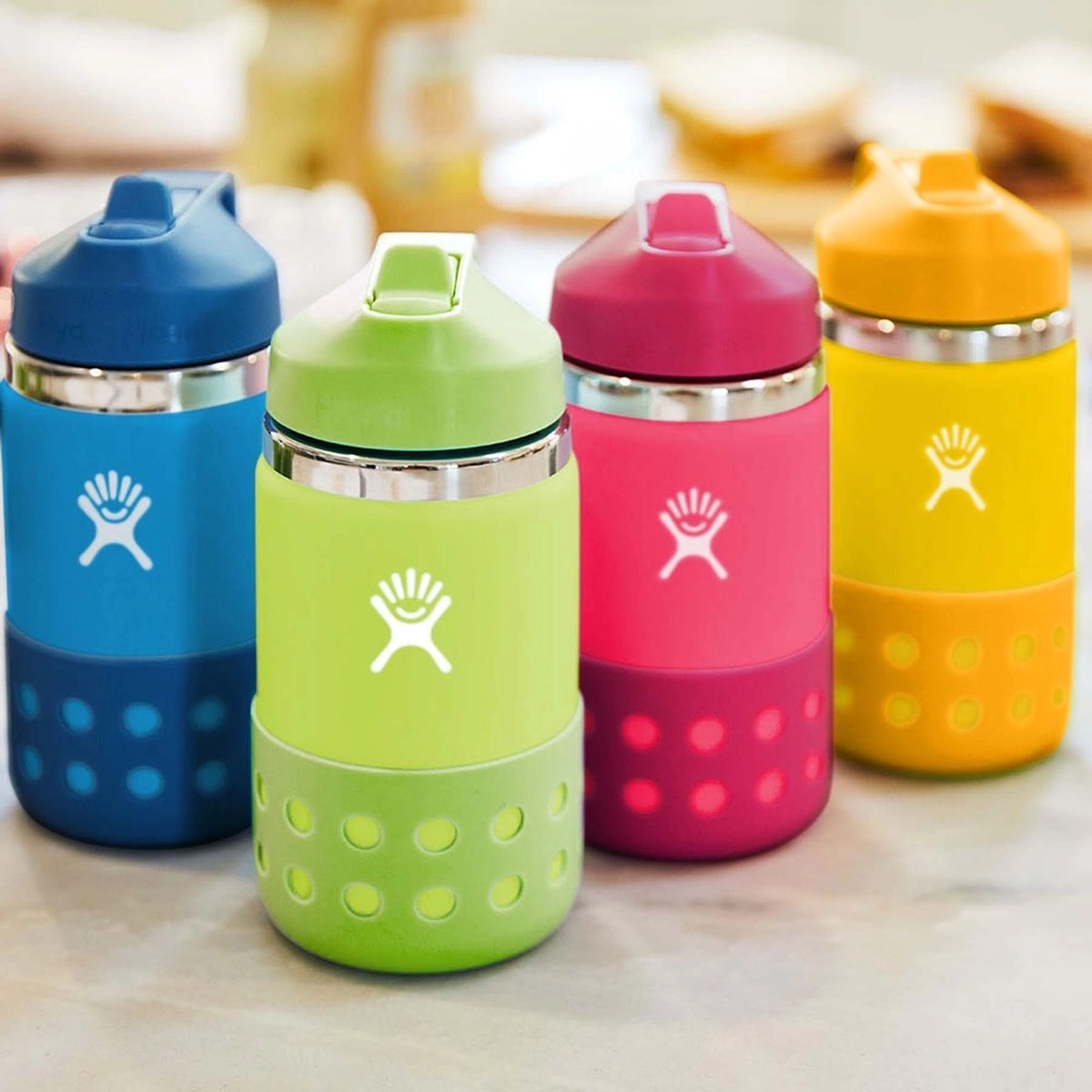 Thermosfles Hydro Flask Kids Wide Mouth Straw Lid Peony 355 Ml 2 Thermosfles Hydro Flask Kids Wide Mouth Straw Lid Peony 355 Ml - Image 2