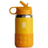 Thermosfles Hydro Flask Kids Wide Mouth Straw Lid Canary 355 Ml