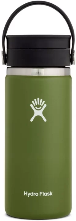 Thermosfles Hydro Flask Wide Mouth Flex Sip Lid Olive 473 Ml