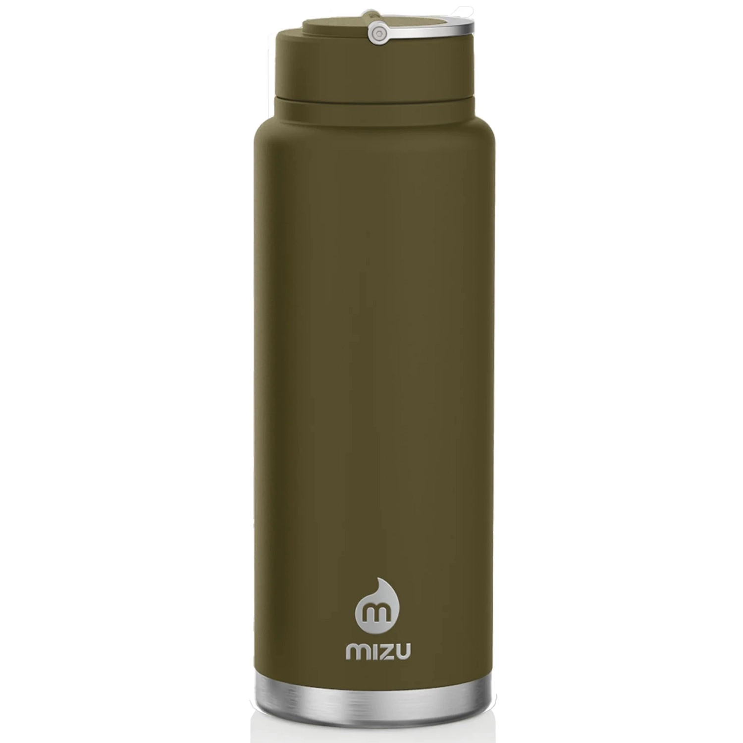Thermosfles Mizu V12 Wide Lid Safari Green 1 Thermosfles Mizu V12 Wide Lid Safari Green