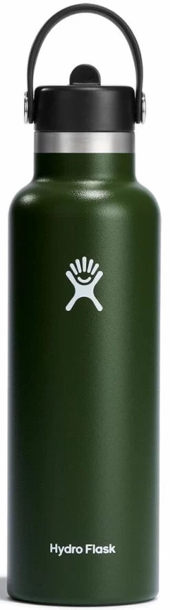 Thermosfles Hydro Flask Standard Flex Straw Cap Olive 621 Ml