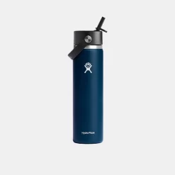 Thermosfles Hydro Flask Wide Mouth Flex Straw Cap Indigo 709 Ml -Kortingswinkel voor buitenkeukens thermosfles hydro flask wide mouth flex straw cap indigo 709 ml